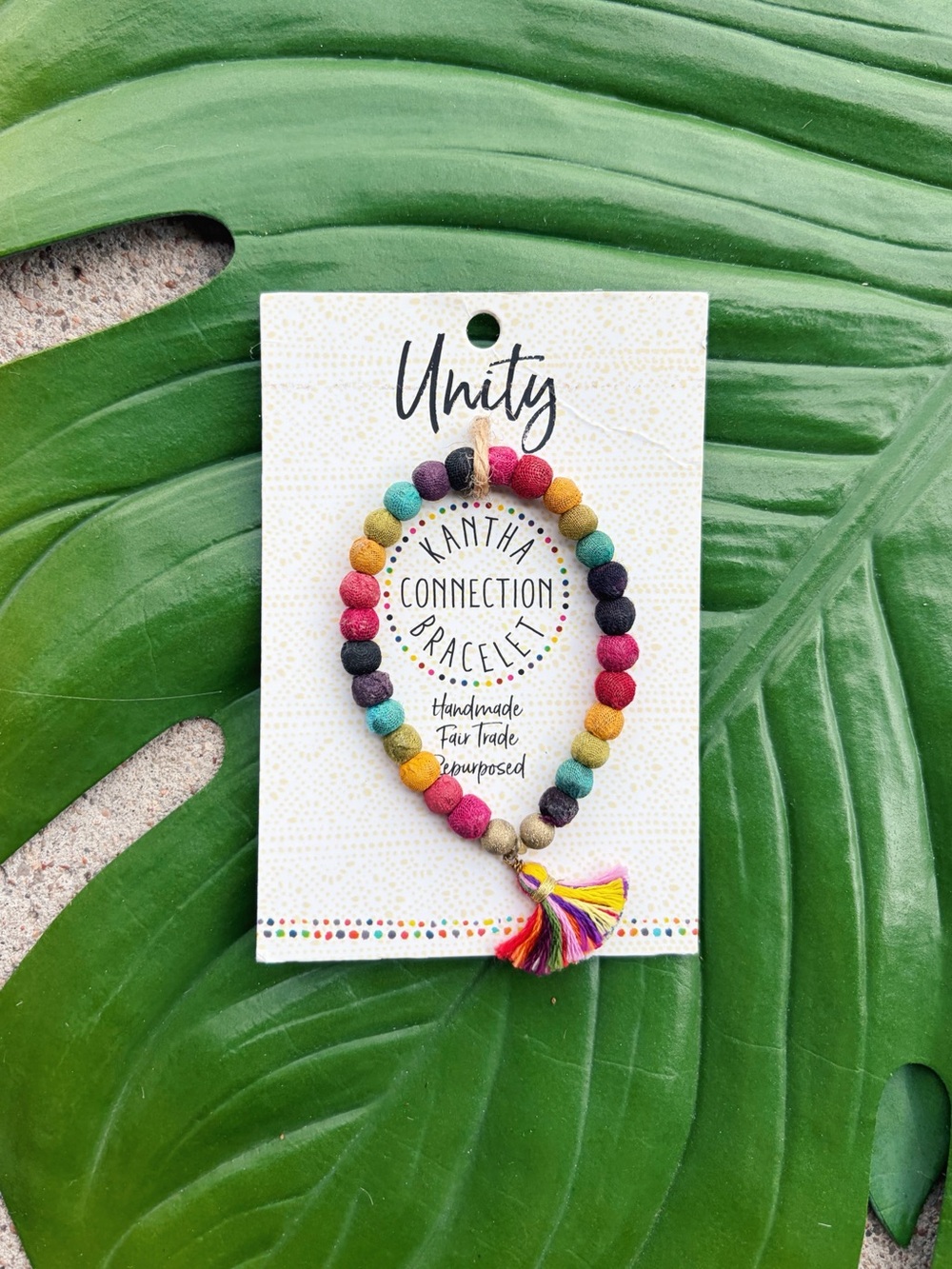 World Finds Kantha Connection Rainbow Unity Bracelet